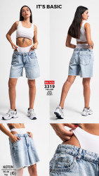 Шорты джинсовые женские ITS BASIC БАТАЛ оптом 39275640 3319-3