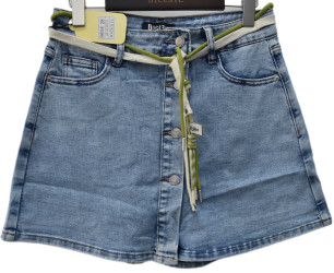 Шорты джинсовые женские ПОЛУБАТАЛ оптом 23185760 6021-84