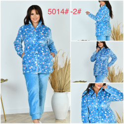Ночные пижамы женские БАТАЛ оптом 04639182 5014-2-30