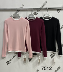 Лонгсліви жіночі (бордовий) оптом