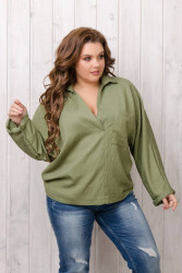 Рубашки женские БАТАЛ оптом 13046897 0223-11