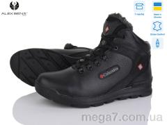 Ботинки, Alex Bens оптом 601 блиск чорний