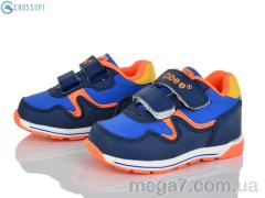 Кроссовки, CROSSOPT оптом F655 d.blue-orange