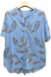 Рубашки женские БАТАЛ оптом 79148026 8701-15