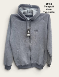 Спортивные кофты мужские на флисе ПОЛУБАТАЛ оптом 52607831 002-121