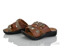 Шлепки, Makers Shoes оптом Polomax корич.
