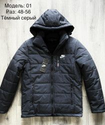 Куртки зимние мужские (серый) оптом 18429603 К01-64