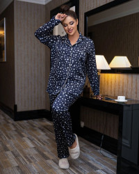 Ночные пижамы женские БАТАЛ оптом 40579183 850-8