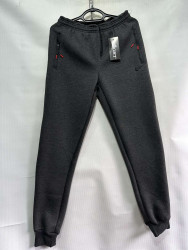 Спортивные штаны мужские на флисе (серый) оптом 07859632 03-19