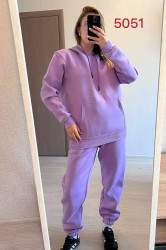 Спортивные костюмы женские ПОЛУБАТАЛ на флисе оптом 62837109 5051-0-3