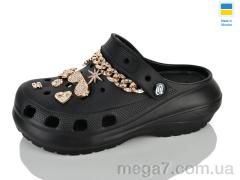 Кроксы, Lot Shoes оптом 1410-2-8 чорний