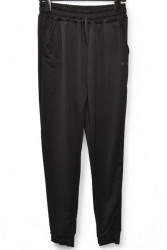 Спортивные штаны женские БАТАЛ (черный) оптом 79245610 05-10