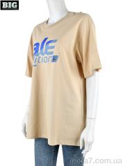 Футболка, BIG оптом 4071-W02-4 beige