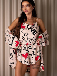 Ночные пижамы женские (3-ка) оптом 02497186 711-3