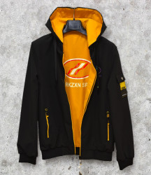 Куртки двусторонние мужские KZXN (черный) оптом 83645097 BL-01-1-54