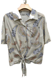 Рубашки женские БАТАЛ оптом 34650129 8715-139