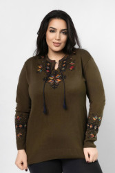 Джемпери вишиті БАТАЛ жіночі оптом