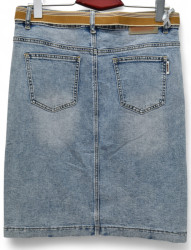 Спідниці джинсові жіночі БАТАЛ оптом DRAGON 
