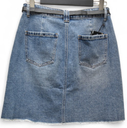 Спідниці джинсові жіночі ПОЛУБАТАЛ оптом Super jeans 