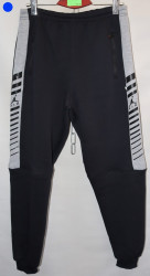 Спортивные штаны мужские на флисе (dark blue) оптом 85403261 N22-46