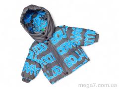 Куртка, Kids-modnik оптом A826 сірий з блакитним єврозима