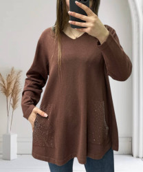 Свитера женские БАТАЛ оптом 82349615 25204-121