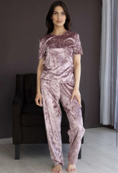 Ночные пижамы женские БАТАЛ оптом 13758602 37216-2