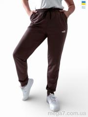 Спортивные брюки, Sport style оптом 100231PU шоколад