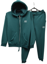 Спортивные костюмы женские на флисе БАТАЛ оптом 26701548 01-11