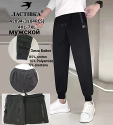 Спортивні штани чоловічі на байці БАТАЛ оптом        