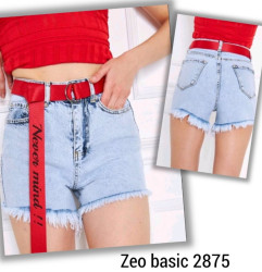 Шорты джинсовые женские ZEO BASIC ПОЛУБАТАЛ оптом 13924657 2875-8