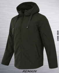 Куртки демисезонные мужские (хаки) оптом 62957801 3039-8