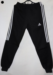 Спортивные штаны мужские на флисе (black) оптом 95608437 07-82