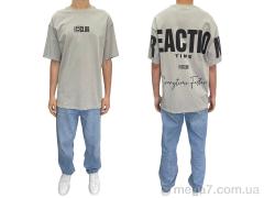 Футболка, I8denim оптом 90557 gri
