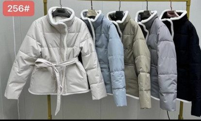 Куртки демисезонные женские (серый) оптом Китай 48029567 256-12