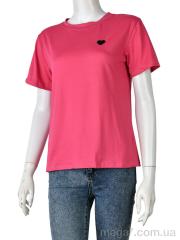 Футболка, Pryama Vigoda оптом 4349-Heart-2 d.pink