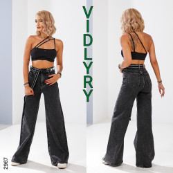 Джинсы женские ПОЛУБАТАЛ ПАЛАЦЦО оптом 58239617 2968-7