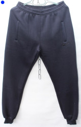 Спортивные штаны мужские на флисе (темно синий) оптом 52840731 05-14