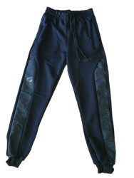 Спортивные штаны подростковые (dark blue)  оптом 82573091 02-8