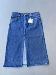 Юбки джинсовые женские БАТАЛ оптом Турция 61439028 4923-1-19