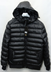 Куртки зимние кожзам мужские FUDIAO (black) оптом 08173569 6820-11
