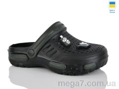 Кроксы, DeMur оптом CD48 чорний-хакі