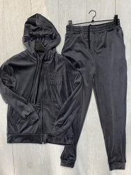 Спортивные костюмы женские на флисе БАТАЛ оптом 12675894 78-16