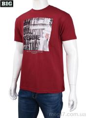 Футболка, BIG оптом 3707-109-3 bordo