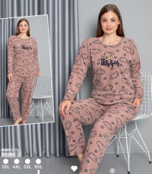 Ночные пижамы женские БАТАЛ оптом 26173905 20585-6