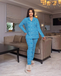 Ночные пижамы женские БАТАЛ оптом 98342067 790-3-6
