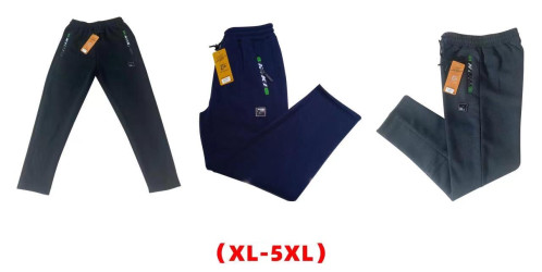 Спортивные штаны мужские на байке (черный) оптом 67954108 03-8