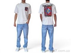 Футболка, I8denim оптом 90555 ekru