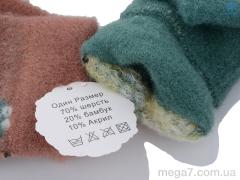 Перчатки, RuBi оптом A632L mix-old