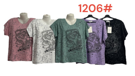 Футболки жіночі БАТАЛ оптом 